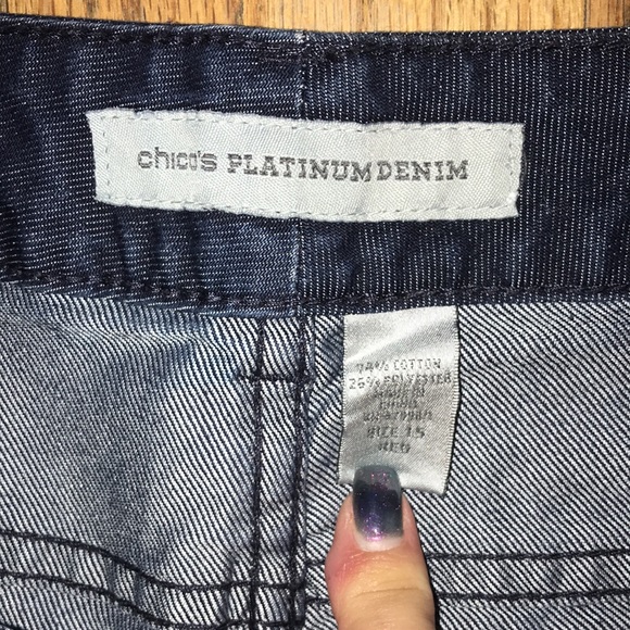Chico’s Platinum Denim Ultimate Fit Bootleg Jeans - Picture 3 of 7